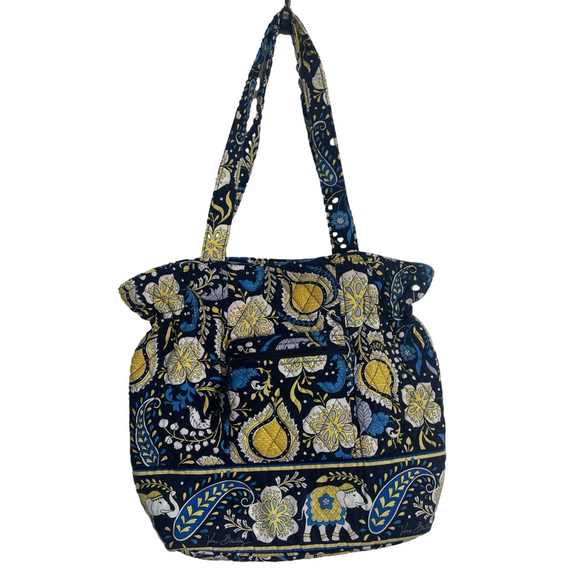 Vera Bradley Sweetheart Shoulder Bag in Ellie Blue with Mew cosmetics bag. - Picture 1 of 6